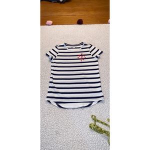 OLD NAVY Blue Striped Short Sleeve-10/12